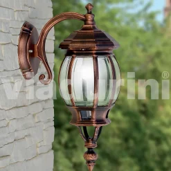 Viadurini Lighting Pendelleuchten Vintage-Gartenwandleuchte aus Aluminium, hergestellt in Italien, Anika
