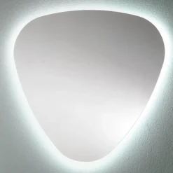 Viadurini Bathroom Wandspiegel-Geformter Wandspiegel für Badezimmer mit hochwertiger LED-Hintergrundbeleuchtung - Trigolo