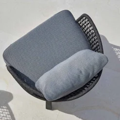 Varaschin Stoffsessel-Gepolsterter Gartensessel aus Metall und Stoff Emma