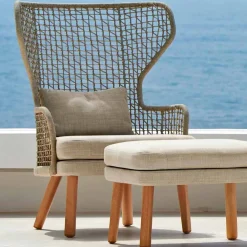 Varaschin Stoffsessel-Gepolsterter Gartensessel in modernem Design Emma