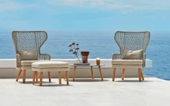 Varaschin Stoffsessel-Gepolsterter Gartensessel in modernem Design Emma