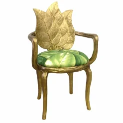 Viadurini Living Klassische Stühle-Gepolsterter goldfarbener Esszimmer Stuhl,modernes Design Italy Daniel