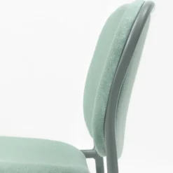 Viadurini Living Moderne Stühle-Gepolsterter Küchenstuhl aus Stoff und Metall Made in Italy 2 Stück - Sangria