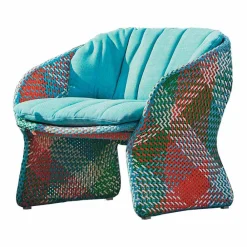 Varaschin Sessel Rattan-Gepolsterter Outdoor Lounge Sessel aus Kunstfaser - Maat von