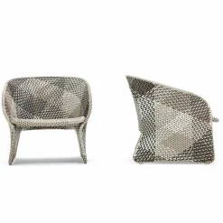 Varaschin Sessel Rattan-Gepolsterter Outdoor Lounge Sessel aus Kunstfaser - Maat von