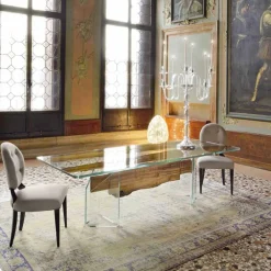 Viadurini Living Klassische Stühle-Gepolsterter Stuhl im 2er Set boutonné Sophia