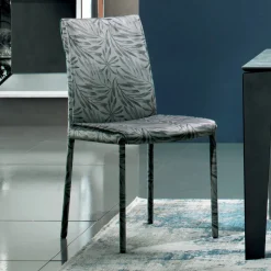 Viadurini Living Moderne Stühle-Gepolsterter und mit Stoff gepolsterter Stuhl, hergestellt in Italien, 4-teilig – Monnalisa