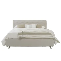 Viadurini Night Design Maßgeschneiderte Möbel|Polsterbetten-Gepolstertes Design-Doppelbett mit Container Made in Italy - Scarpetta