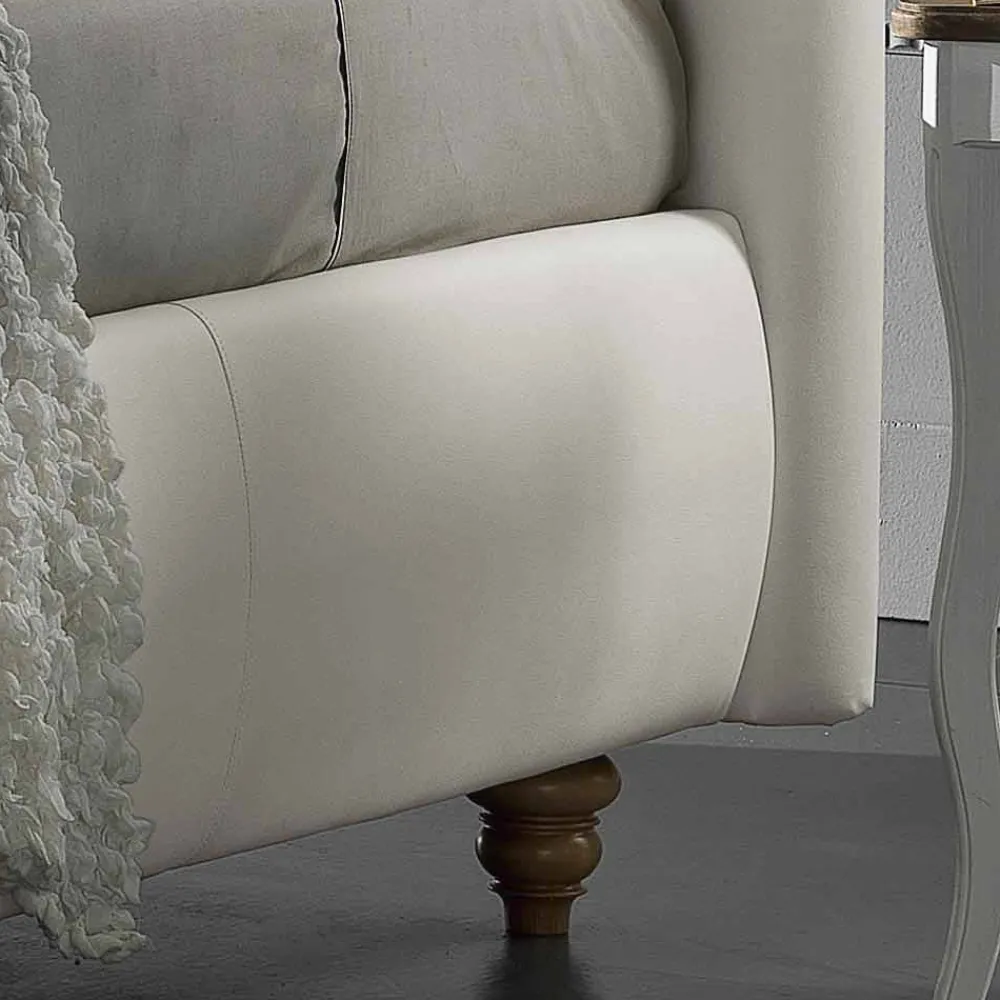 Viadurini Night Design Polsterbetten-Gepolstertes Doppelbett aus Kunstleder mit Aufbewahrungsbox 160x190/200 cm Agly