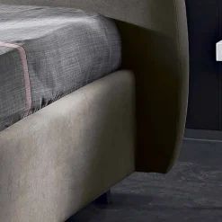 Viadurini Night Design Polsterbetten-Gepolstertes Doppelbett mit Aufbewahrungsbox 160x190/200 Reby