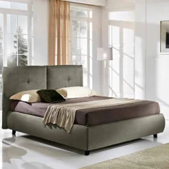 Viadurini Night Design Polsterbetten-Gepolstertes Doppelbett mit Aufbewahrungsbox 160x190/200 cm Nina