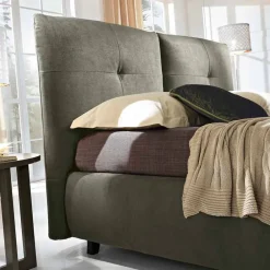 Viadurini Night Design Polsterbetten-Gepolstertes Doppelbett mit Aufbewahrungsbox 160x190/200 cm Nina