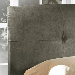 Viadurini Night Design Polsterbetten-Gepolstertes Doppelbett mit Aufbewahrungsbox 160x190/200 cm Nina