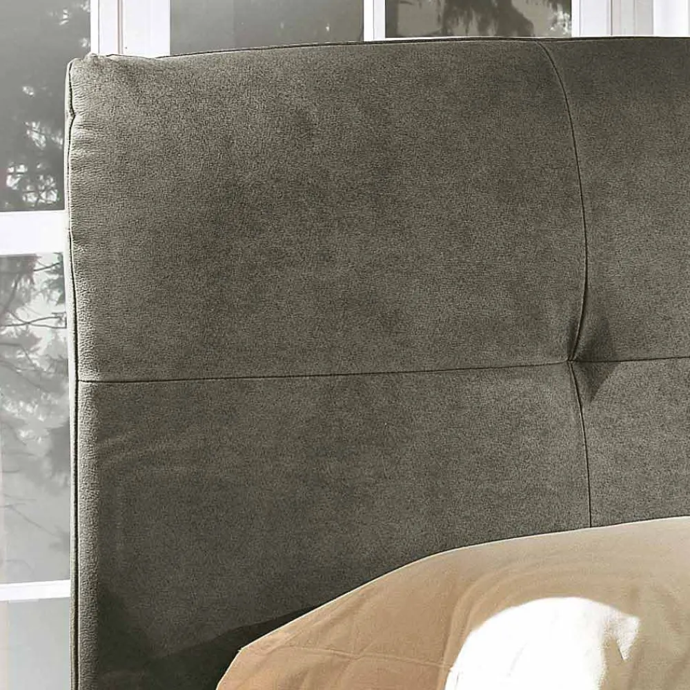 Viadurini Night Design Polsterbetten-Gepolstertes Doppelbett mit Aufbewahrungsbox 160x190/200 cm Nina