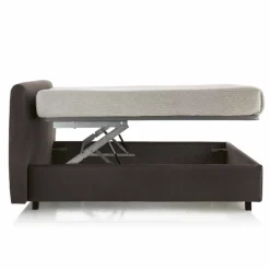 Viadurini Night Design Polsterbetten-Gepolstertes Doppelbett  mit Aufbewahrungsbox 160x190/200cm Leone