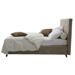 Viadurini Night Design Maßgeschneiderte Möbel|Polsterbetten-Gepolstertes Luxus-Doppelbett mit Aufbewahrungsbox Made in Italy - Zerrissen