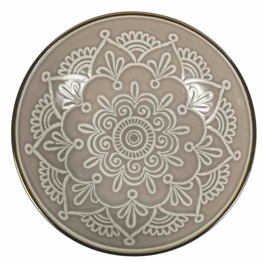 Viadurini Kitchen Teller Set-Geschirrservice in Hartdolomitgrau, Hellblau oder Blau 18 Stück - Arabisch