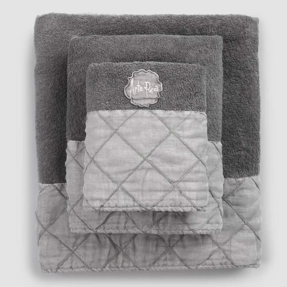 Viadurini Textile Handtücher-Gesichts-, Gästetuch- und Frottierhandservice mit Luxusdekor - Hassim