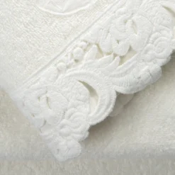 Viadurini Textile Handtücher-Gesichts- und Gästetücher und Badetuch aus Baumwolle Terry und Armonia Lace - Frollo
