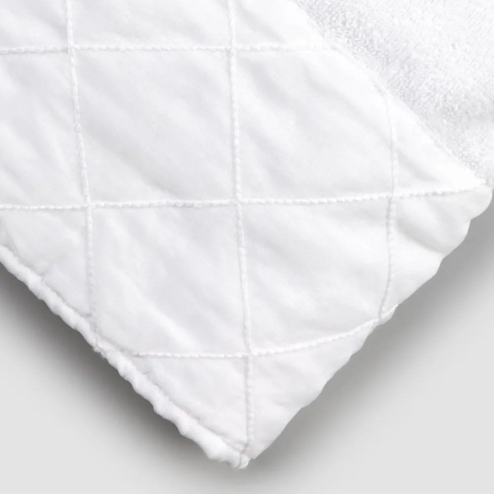 Viadurini Textile Handtücher-Gesichtstuch aus weißem Baumwollfrottier mit geometrischem Dekor - Gimmy