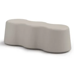 Viadurini Living Moderne Wohnzimmerbank-Gewellte Innenbank aus farbigem Polyethylen Made in Italy - Marion