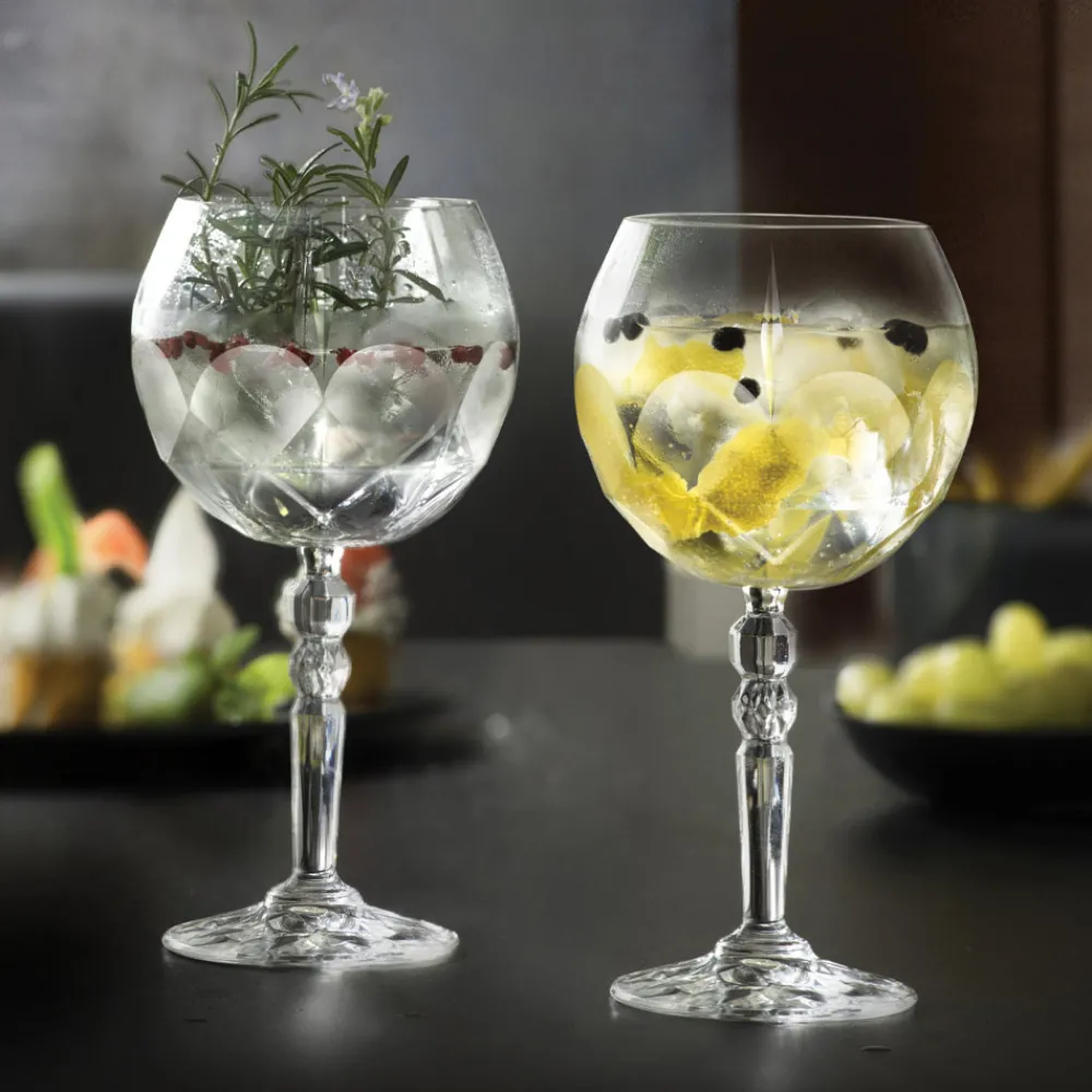 Viadurini Kitchen Italienisches Kristallgeschirr-Gin Tonic Cocktailglas Service in Eco Crystal 12 Stück - Bromeo