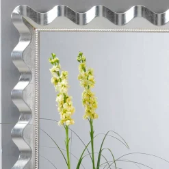 Viadurini Living Wandspiegel-Glamour Wandspiegel mit Spiegelrahmen mit Perlenrand Lane