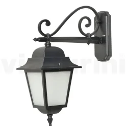 Viadurini Lighting Garten-Wandlampen-Glaslampe mit Struktur aus Aluminiumdruckguss Made in Italy - Scintilla