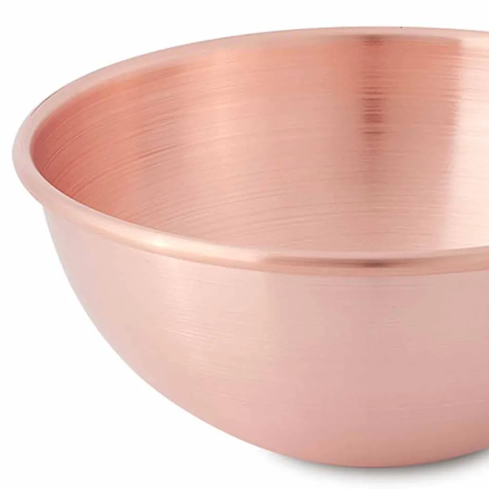 Viadurini Kitchen Kochgeschirr-Glatte Bastardella aus massivem Kupfer mit Holzgriff 26 cm - Giampiero