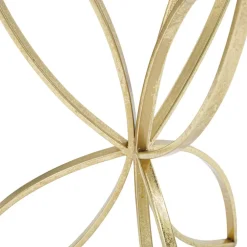 Viadurini Living Moderne Couchtische-Goldfarbener Couchtisch aus Eisen mit runder Spiegelplatte - Umari