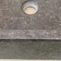 Viadurini Bathroom Steinwaschbecken-Graues Naturstein Aufsatzwaschbecken Jef, Einzelstück