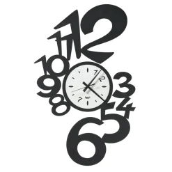 Viadurini Time Design Wanduhren-Große Design-Wanduhr aus Eisen mit externen Zahlen - Wassermann