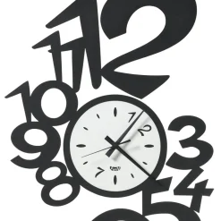 Viadurini Time Design Wanduhren-Große Design-Wanduhr aus Eisen mit externen Zahlen - Wassermann