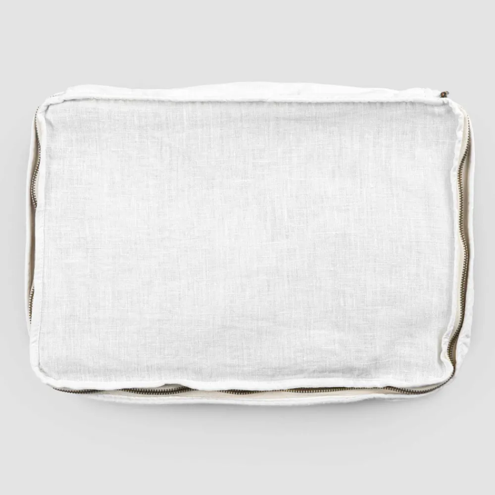 Viadurini Textile Italienische Mode-Große Kosmetiktasche für Frauen oder Reisen in Leinen und Luxusbaumwolle - Yeti