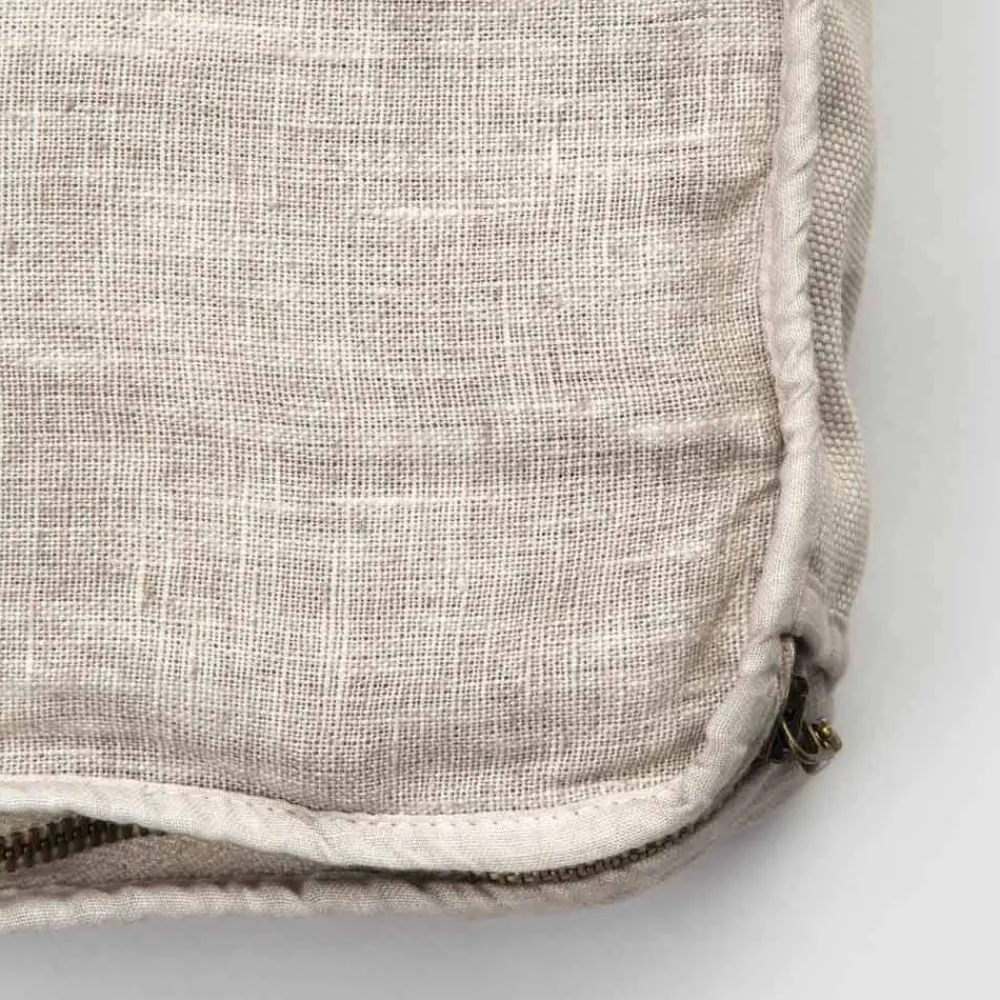 Viadurini Textile Italienische Mode-Große Kosmetiktasche für Frauen oder Reisen in Leinen und Luxusbaumwolle - Yeti