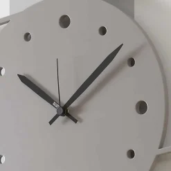 Viadurini Time Design Wanduhren-Große moderne Design Wanduhr in farbigem Rundholz - Vögel