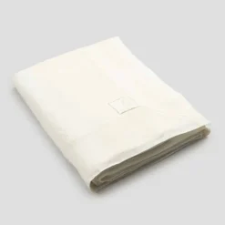 Viadurini Textile Tischdecken-Große rechteckige schwere weiße Leinentischdecke mit gerahmten Kanten - Davinci