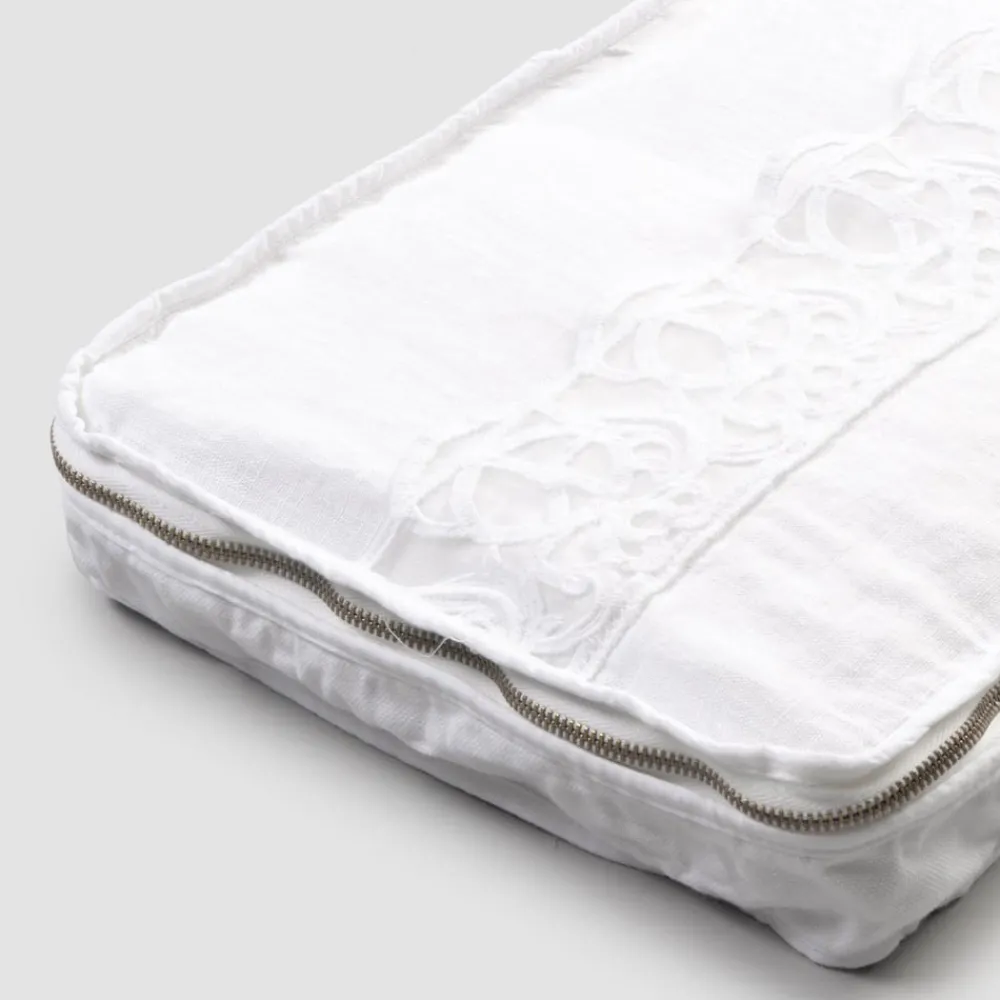 Viadurini Textile Italienische Mode-Große Reisehose aus Leinen mit italienischer Luxus-Synergie-Spitze - Randall