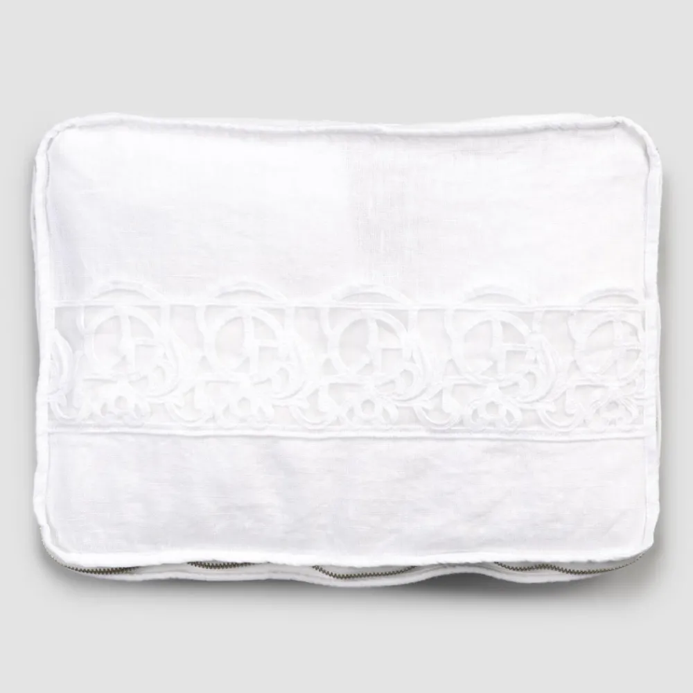 Viadurini Textile Italienische Mode-Große Reisehose aus Leinen mit italienischer Luxus-Synergie-Spitze - Randall