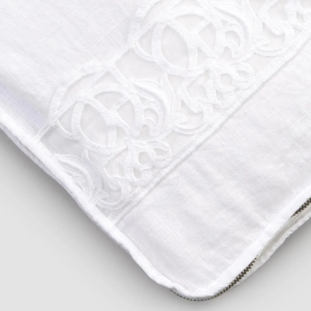 Viadurini Textile Italienische Mode-Große Reisehose aus Leinen mit italienischer Luxus-Synergie-Spitze - Randall