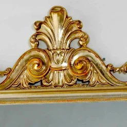 Viadurini Classic Standspiegel|Wandspiegel-großer repro Wand und Standspiegel vergoldetes Silber Tiara 86x220