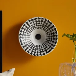 Viadurini Bathroom Keramikwaschbecken-Halbeinbauwaschbecken aus hochwertigem französischem Porzellan – Pausa