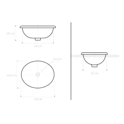 Viadurini Bathroom Waschbecken Aus Fire Clay-Halbeinbauwaschbecken aus Araldica Brown Fire Clay, hergestellt in Italien – Botticino
