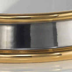 Viadurini Bathroom Waschbecken Aus Fire Clay-Halbeinbauwaschbecken Design aus Fire Clay made in Italy, Manilo