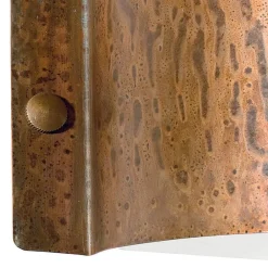 Viadurini Lighting Vintage Wandleuchten-Halbmond-Wandleuchte aus Kupfer und LED, hergestellt in Italien – Beispiel