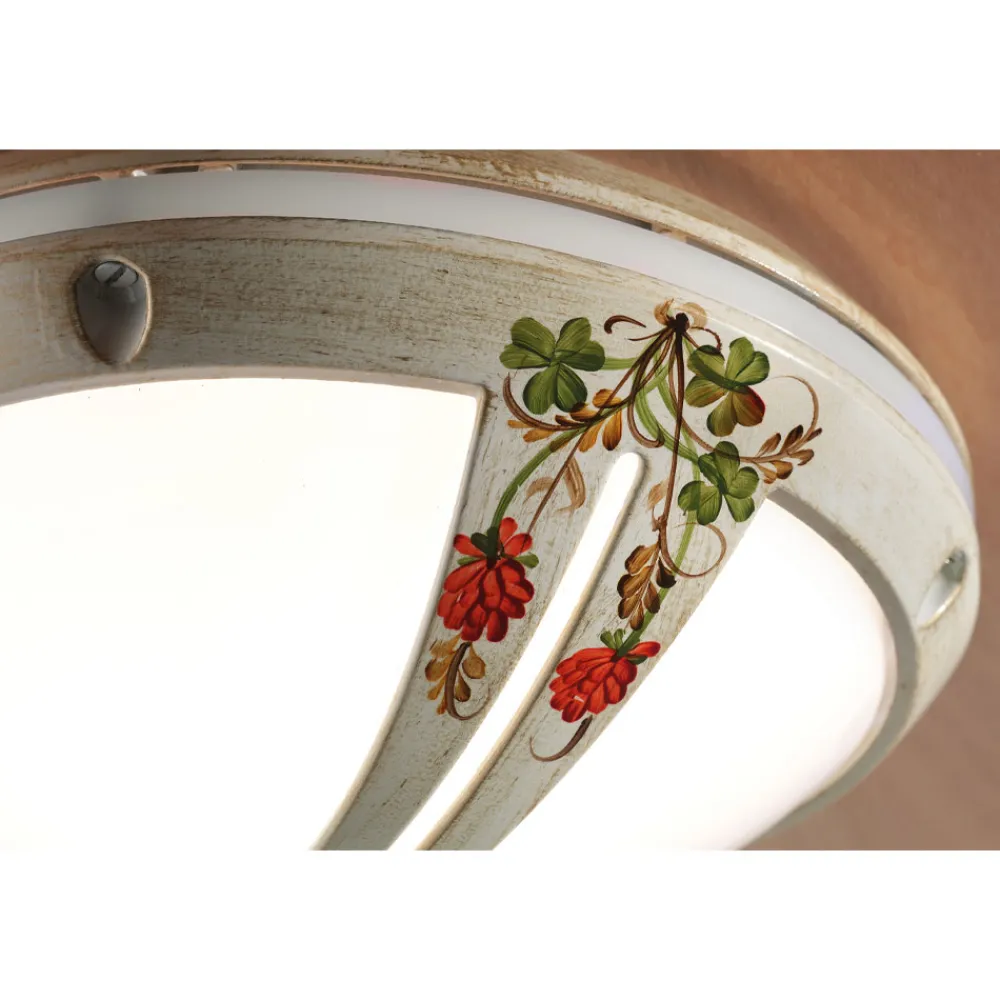 Ferroluce Garten-Wandlampen-Handbemalte Garten-Wand- oder Deckenleuchte aus Aluminium - Brindisi