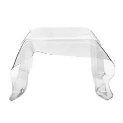 Viadurini Living Moderne Couchtische-Handbespannter Couchtisch aus Plexiglas, hergestellt in Italien – Pippo