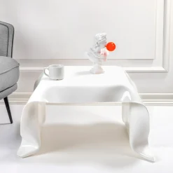 Viadurini Living Moderne Couchtische-Handbespannter Couchtisch aus Plexiglas, hergestellt in Italien – Pippo