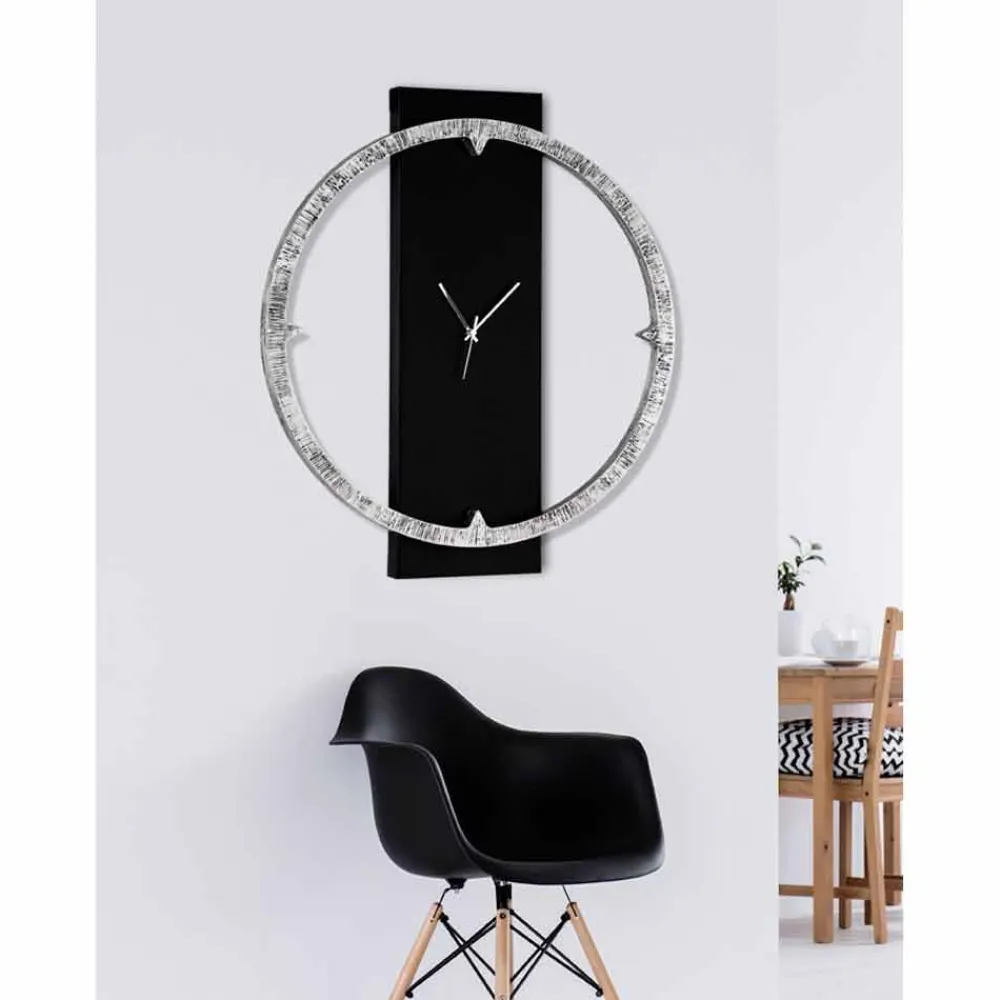 Viadurini Decor Wanduhren-Handdekorierte Wanduhr made in Italy Agostino