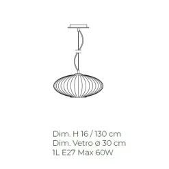 Viadurini Vetro di Venezia Murano Lampen|Moderne Pendelleuchten-Handgefertigte Hängelampe aus mundgeblasenem Glas in Venedig - Dafne